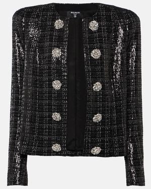 Balmain Jackets - Black