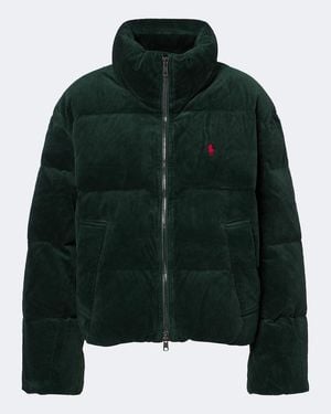 Polo Ralph Lauren Cotton Corduroy Down Jacket - Green