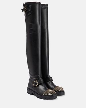 Jimmy Choo Biker Ii Knee-High Boots - Black