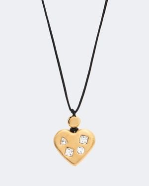 Jacquemus Collar Con Colgante Coeur Adornado - Metálico