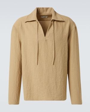 Commas Tie-Neck Shirt - Natural