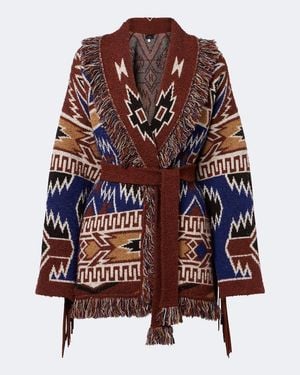 Alanui Cardigan The Amazing Journey - Marrone