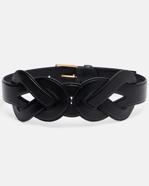Altuzarra Cinturon Loopy De Piel - Negro