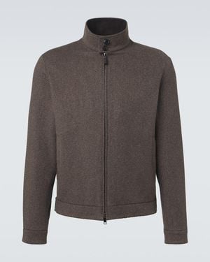 ZEGNA Wool And Cashmere Jacket - Gray