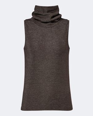 Brunello Cucinelli Top Aus Einem Wollgemisch - Braun
