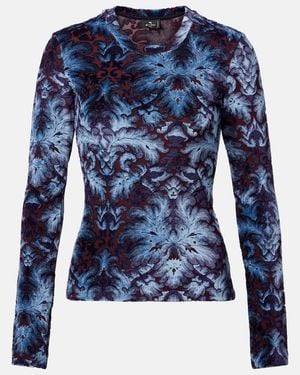 Etro Jersey Top - Blue