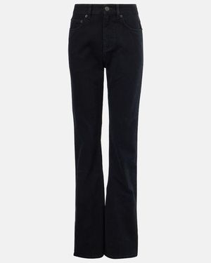 Balenciaga Mid-Rise Bootcut Jeans - Black