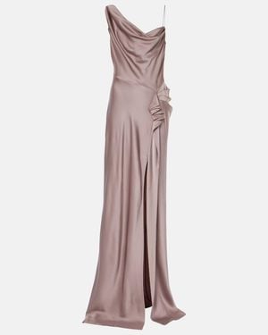 Dries Van Noten Ruffled Gown - Purple