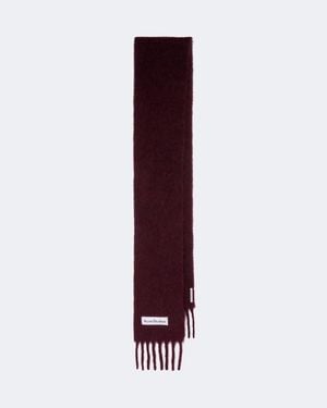 Acne Studios Alpaca, Wool, And Mohair-Blend Scarf - Purple