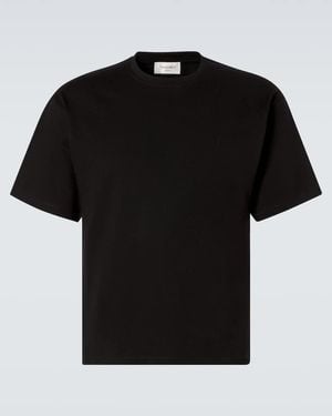 Saint Laurent T-Shirt Aus Baumwoll-Jersey - Schwarz