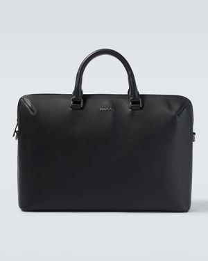 ZEGNA Aktentasche Aus Leder - Schwarz