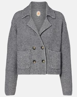 Jardin Des Orangers Cotton And Cashmere Cardigan - Grey