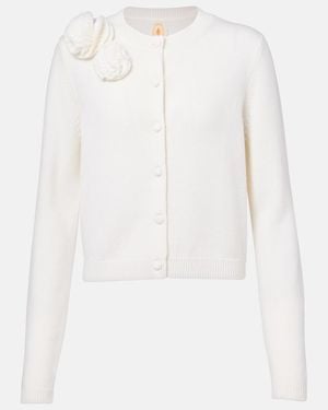 Jardin Des Orangers Wool And Cashmere Cardigan - White