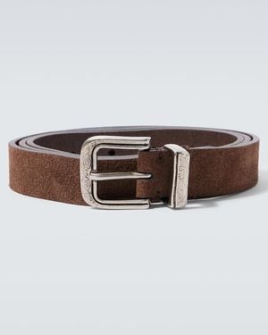 Brunello Cucinelli Suede Belt - Brown