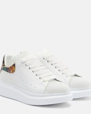 McQueen Sneakers Oversized Aus Leder - Weiß