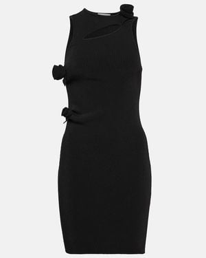Coperni Appliqued Cutout Minidress - Black
