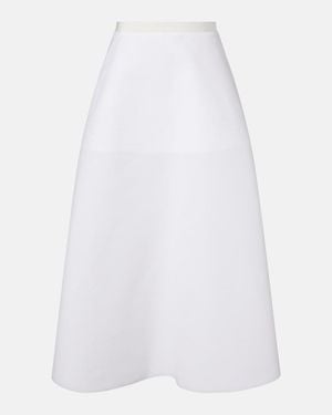 FFORME Deeta Cotton Maxi Skirt - White