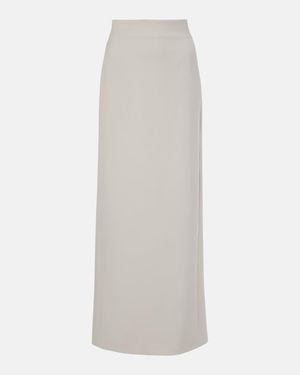 Wardrobe NYC Column Virgin Wool Maxi Skirt - White