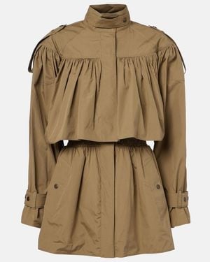 Chloé Cotton Poplin Trench Coat - Natural