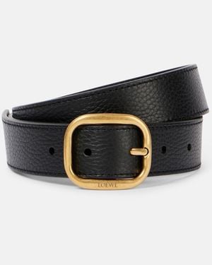 Loewe Guertel Aus Leder - Schwarz