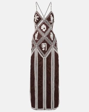 ALÉMAIS X Laurence Leenaert Leandra Ramie Maxi Dress - Brown