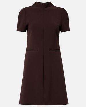 Courreges Twill Minidress - Brown