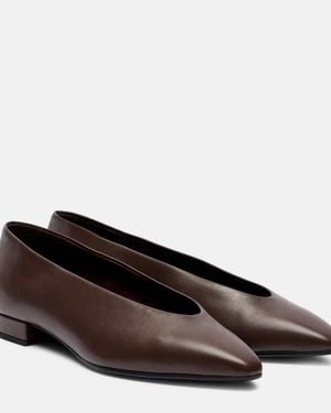 Loro Piana Ballerinas Rebecca Aus Leder - Braun
