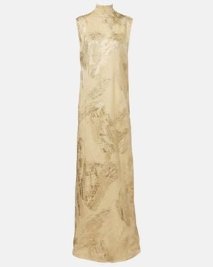 ‎Taller Marmo Gilded Miami Fil Coupe Maxi Dress - Metallic