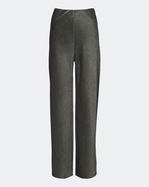 Vince Pantalones Anchos Colette De Saten - Gris