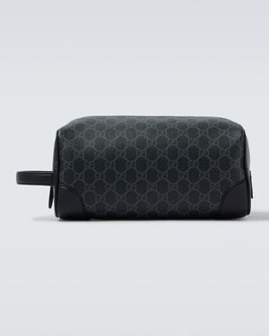 Gucci Gg Canvas Medium Vanity Bag - Black