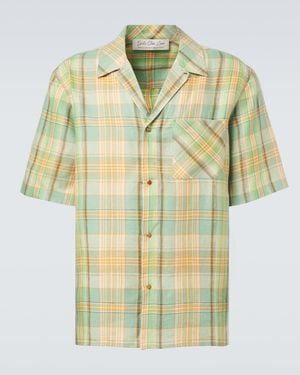 God's True Cashmere Hemd Moss Aus Leinen Mit Karneol - Mettallic