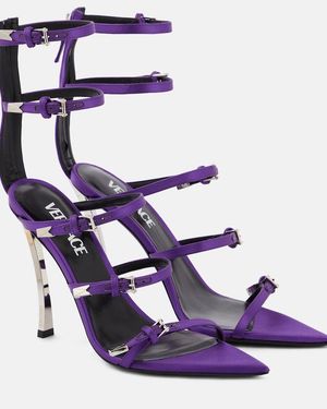 Versace Sandalen Pin-Point Aus Leder - Lila