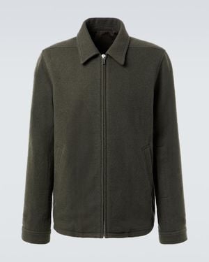 Rick Owens Brad Virgin Wool Jacket - Green