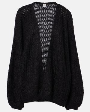 TOTEME Mohair And Wool-Blend Cardigan - Black