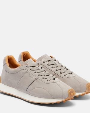 Tod's Runner Suede Sneakers - White