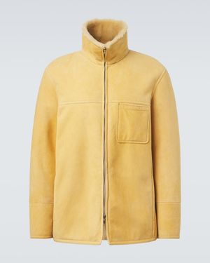Umit Benan Chaqueta Bruno De Piel Reversible - Amarillo