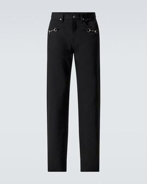 Gucci Flared Jeans Horsebit - Schwarz