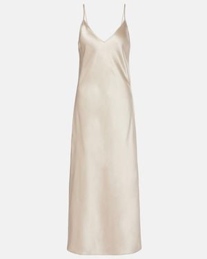 JOSEPH Silk Satin Slip Dress - Natural