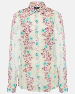 Etro Floral Cotton Shirt - White