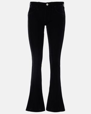 Junya Watanabe High-Rise Flared Pants - Black