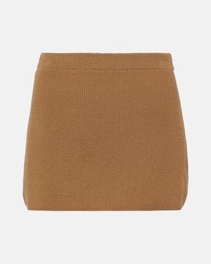 AYA MUSE Agos Cotton-Blend Miniskirt - Natural