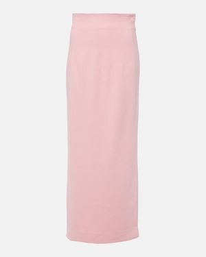 STAUD Jeremiah High-Rise Maxi Skirt - Pink
