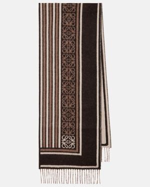 Loewe Sciarpa Anagram - Marrone