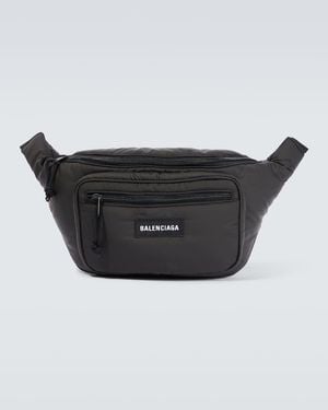 Balenciaga Guerteltasche Aus Nylon - Schwarz