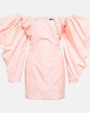 Jacquemus Chic Taffeta Mini Dress For - Pink