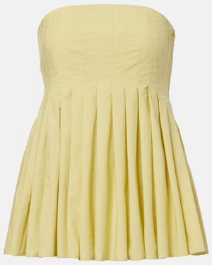 Proenza Schouler Label Top Avine Aus Baumwolle - Gelb