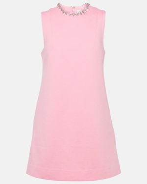 Area Crystal-Embellished Cutout Minidress - Pink