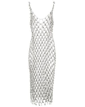 Rabanne Embellished Chain-link Dress - Metallic