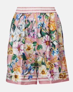 Dolce & Gabbana Silk Shorts - Pink