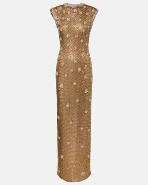 Rachel Gilbert Vestido De Fiesta Solana Adornado - Neutro